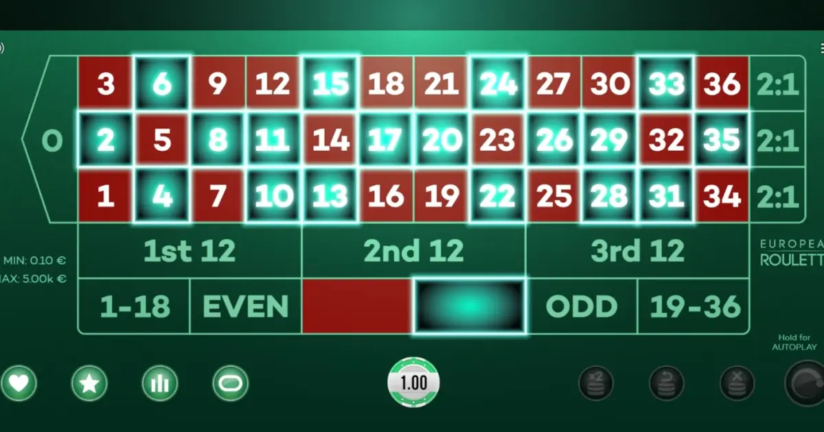 European Roulette (Spearhead Studios) — screenshot