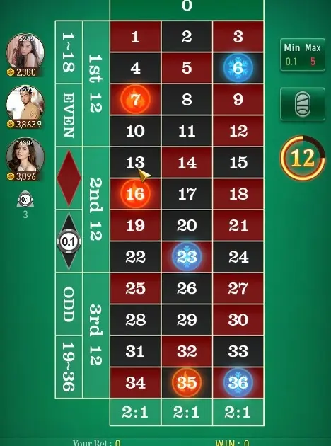 European Roulette (TaDa Gaming) — screenshot