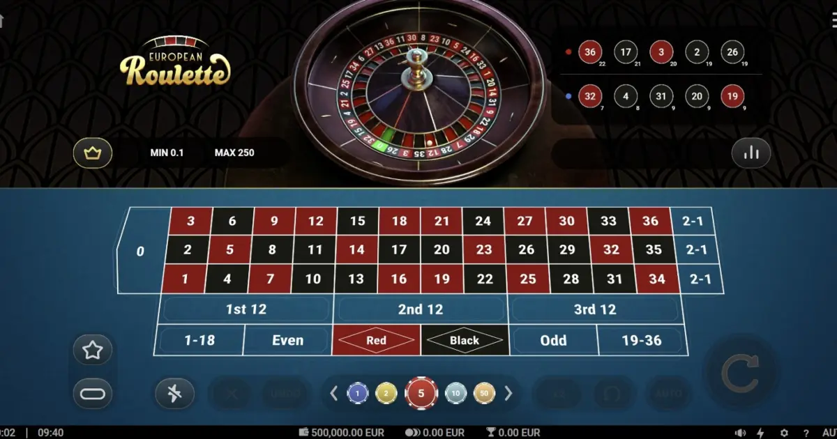 European Roulette (TrueLab) — screenshot