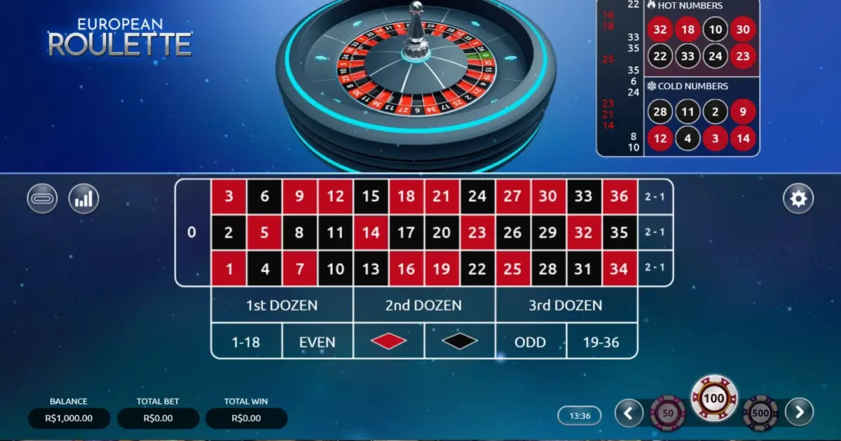 European Roulette (Vibra Gaming) — screenshot