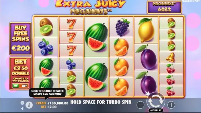 Extra Juicy Megaways — screenshot