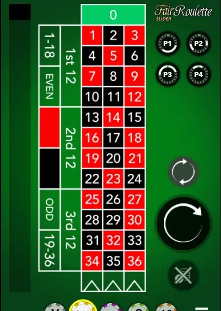 Fair Roulette Slider — screenshot