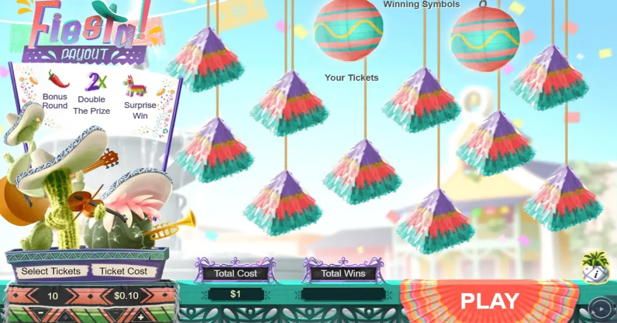 Fiesta Payout Scratch Card — screenshot