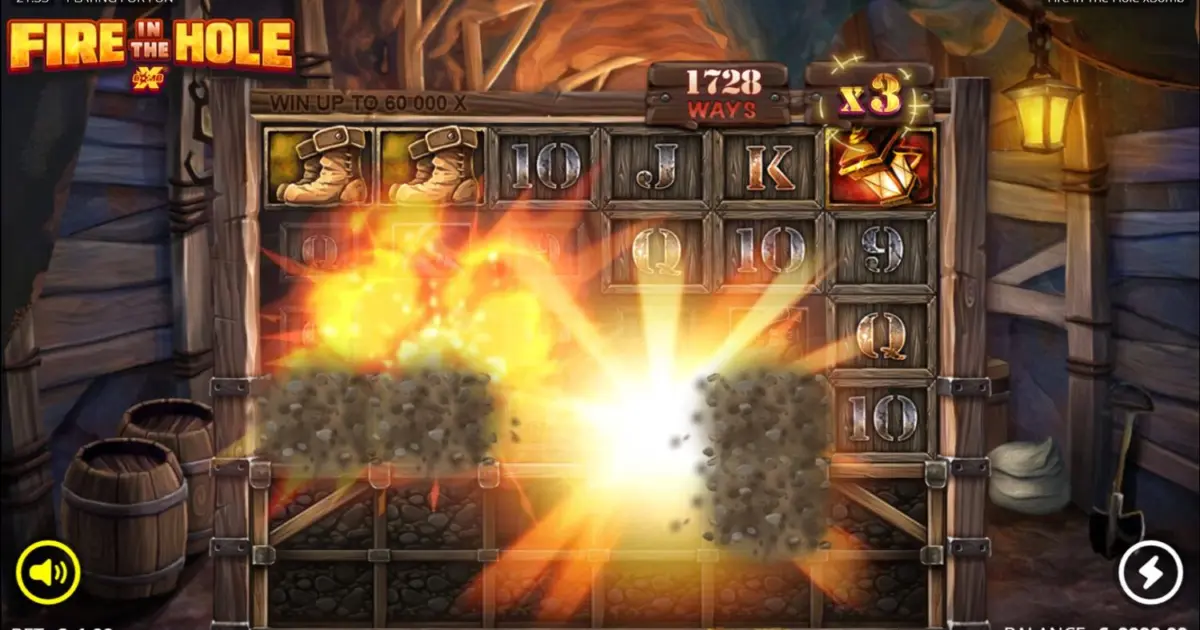 Fire in the Hole Slot — screenshot