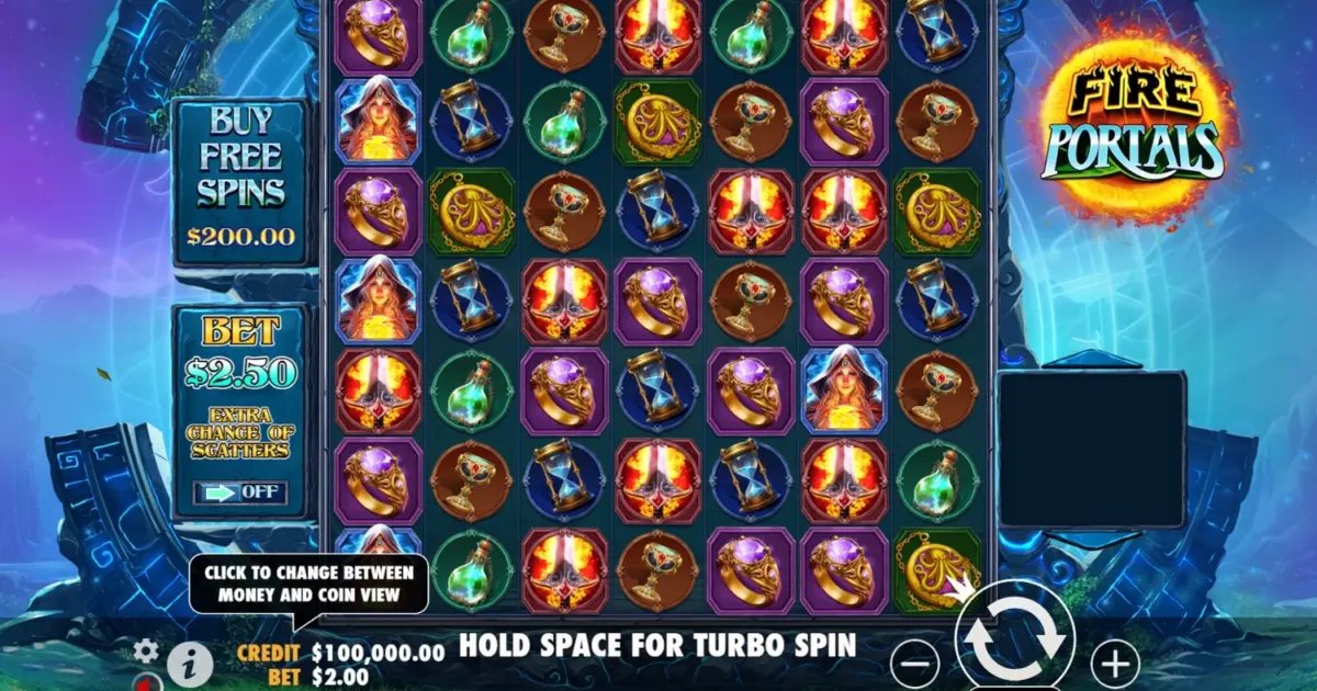 Fire Portals Slot — screenshot