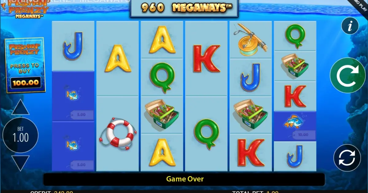 Fishin Frenzy Megaways — screenshot