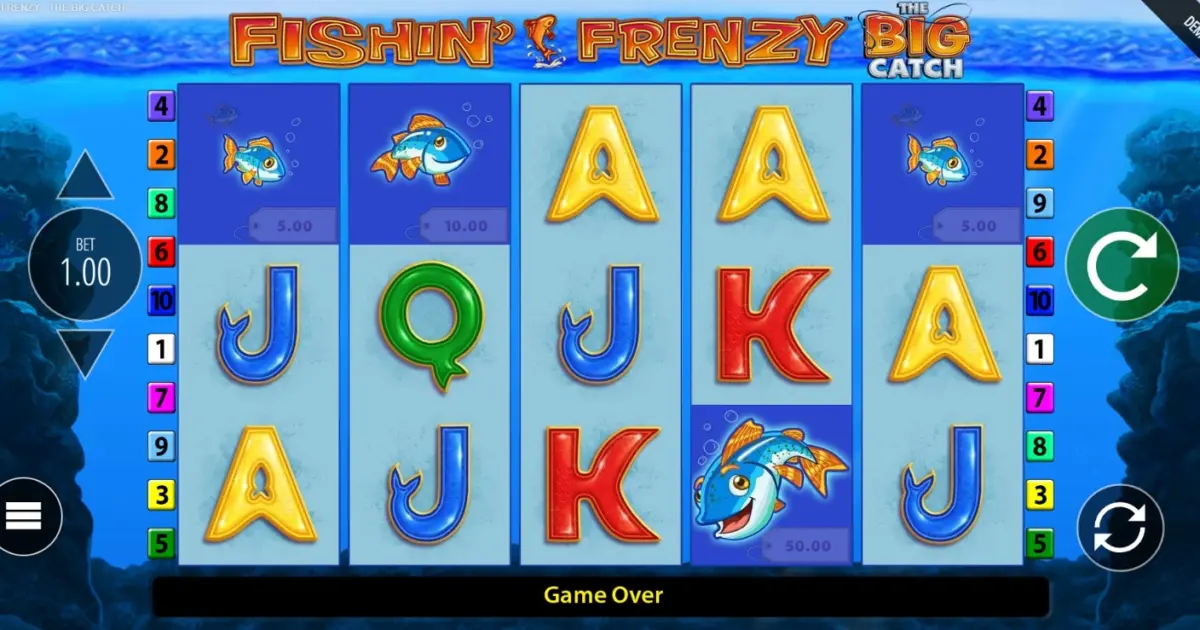 Fishin Frenzy The Big Catch Slot — screenshot