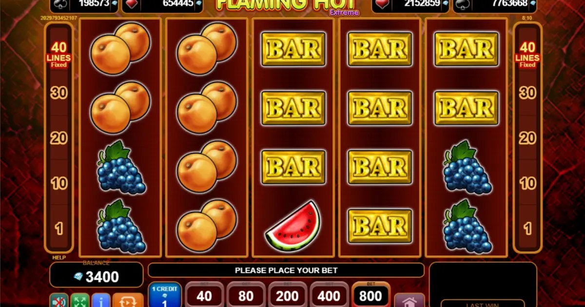 Flaming Hot Extreme Slot — screenshot