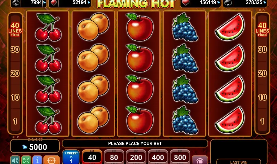 Flaming Hot Slot — screenshot