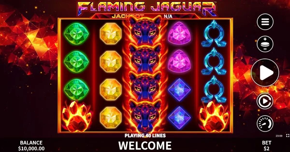 Flaming Jaguar Slot — screenshot