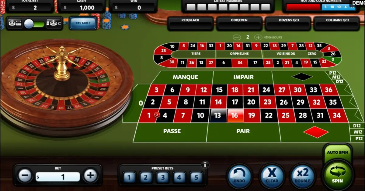 French Roulette (Red Rake) — screenshot