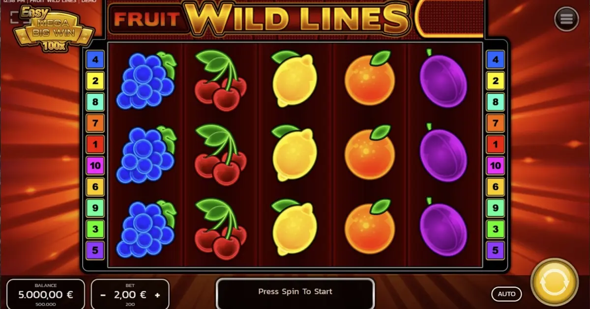 Fruit Wild Lines Slot — screenshot