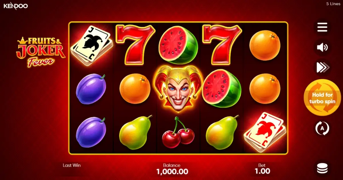 Fruits and Joker Fever Slot — screenshot
