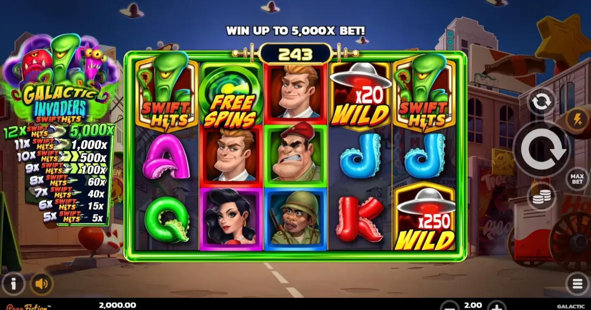 Galactic Invaders Slot — screenshot