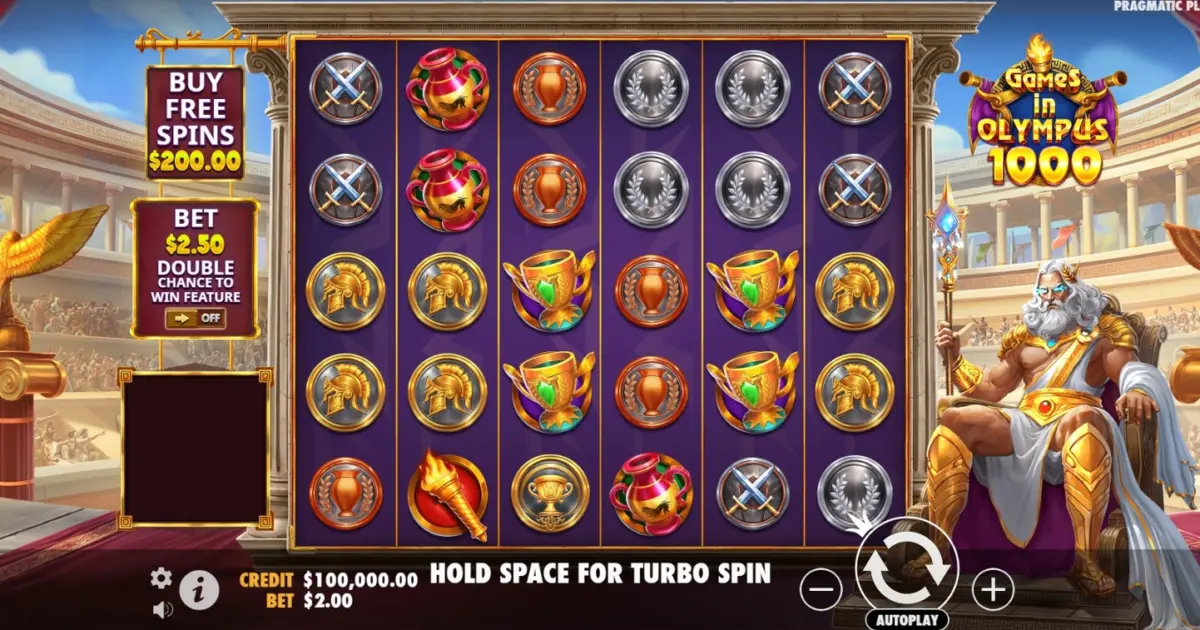 Games in Olympus 1000 Slot — screenshot