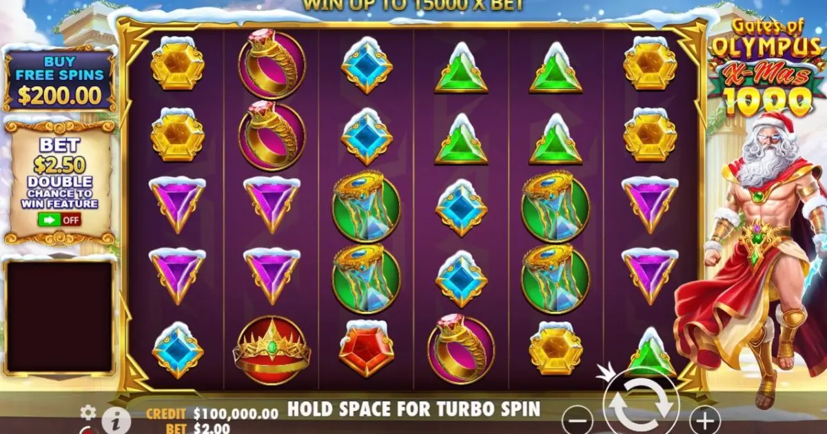 Gates of Olympus Xmas 1000 Slot — screenshot