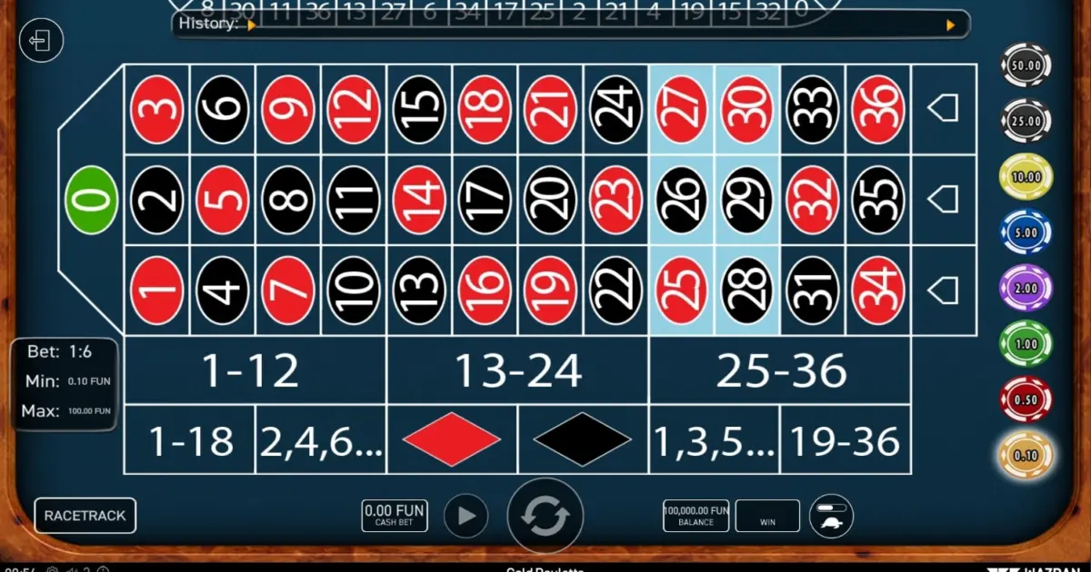 Gold Roulette — screenshot