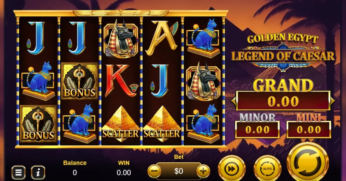 Golden Egypt Legend of Caesar Slot — screenshot