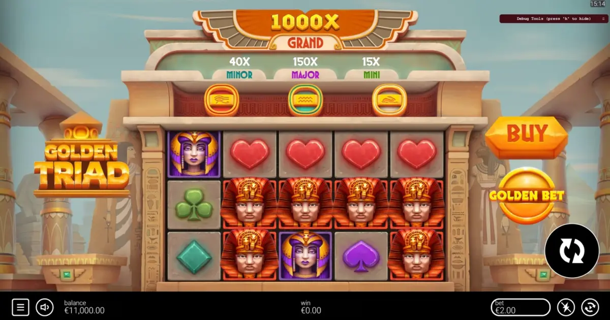 Golden Triad Slot — screenshot