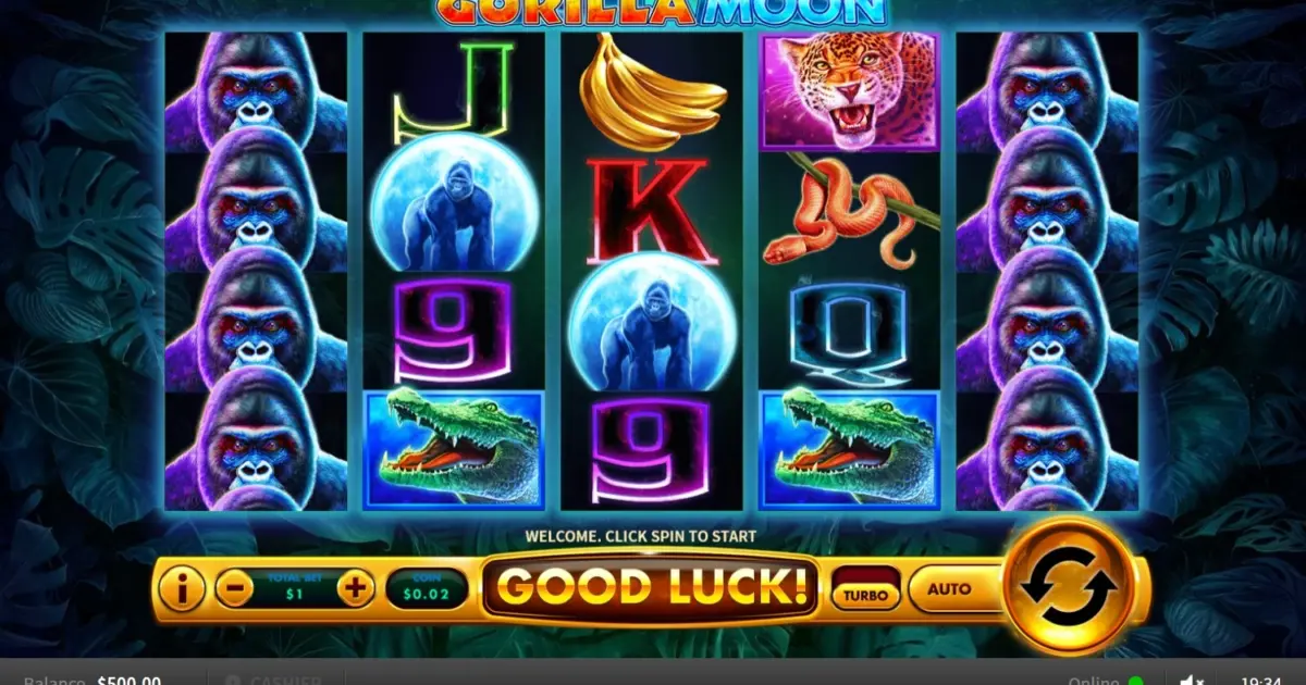Gorilla Moon Slot — screenshot