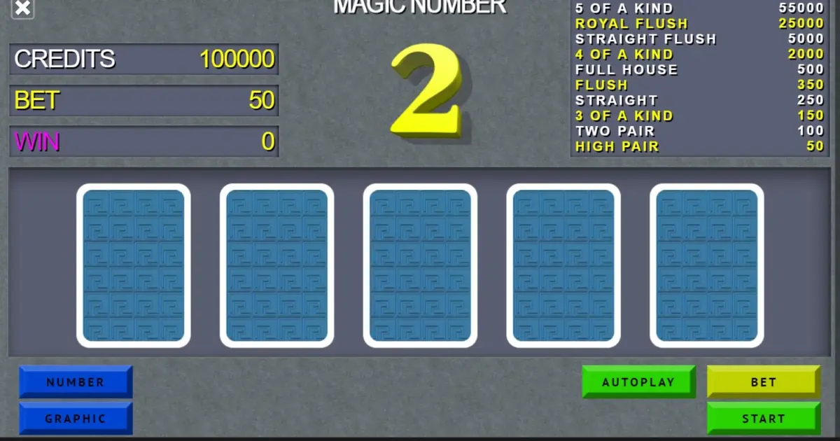 Great Mountain Video Poker — screenshot