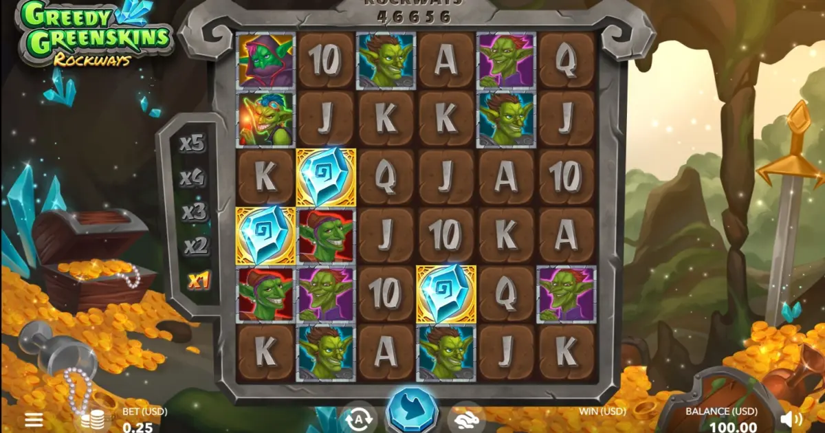 Greedy Greenskins Rockways Slot — screenshot