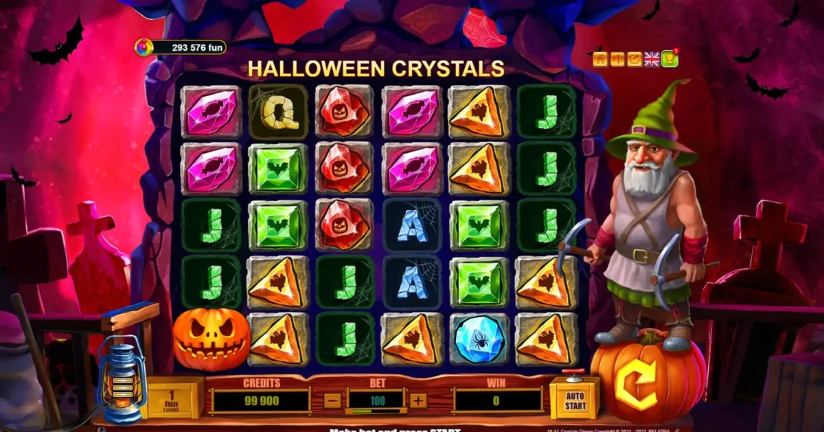 Halloween Crystals Slot — screenshot