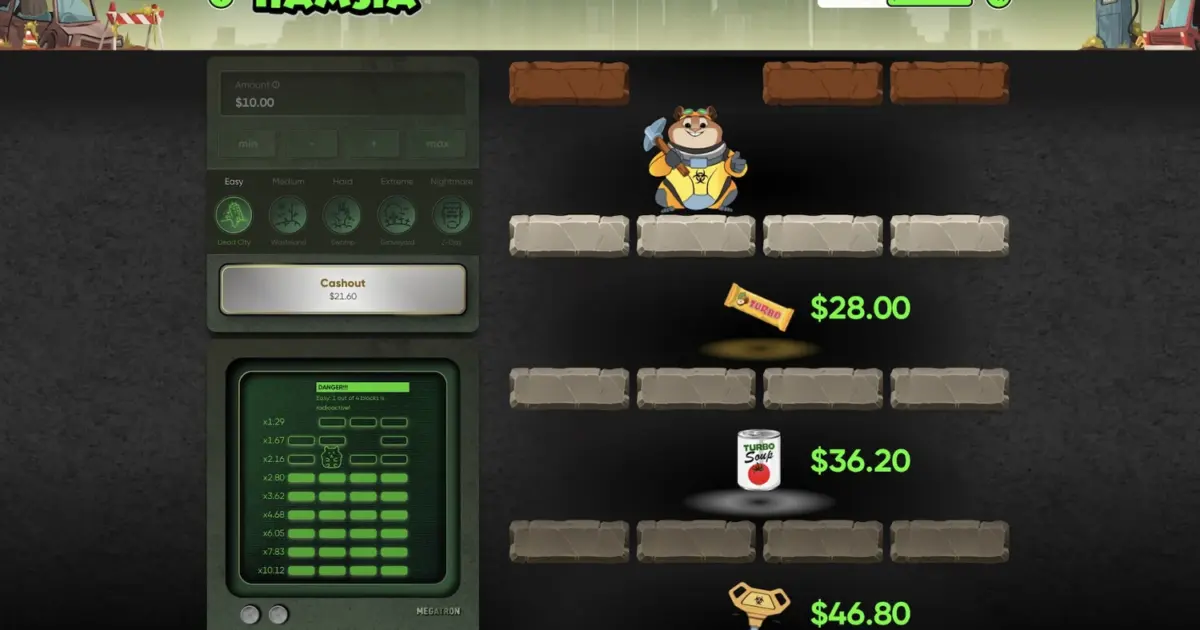 Hamsta Crash Game — screenshot