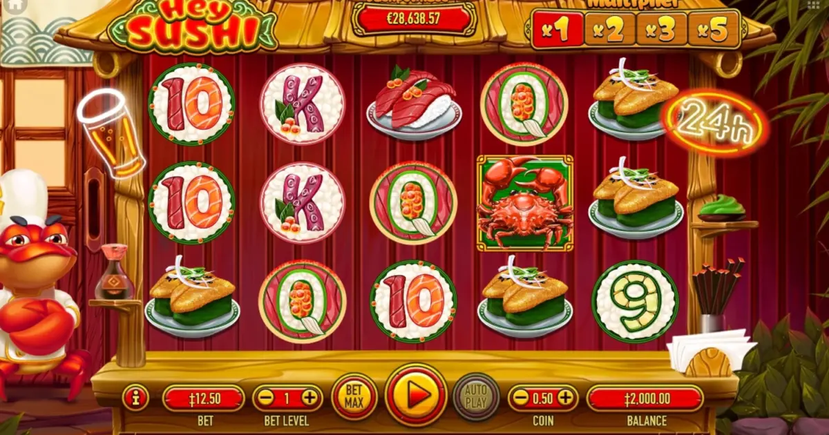Hey Sushi Slot — screenshot