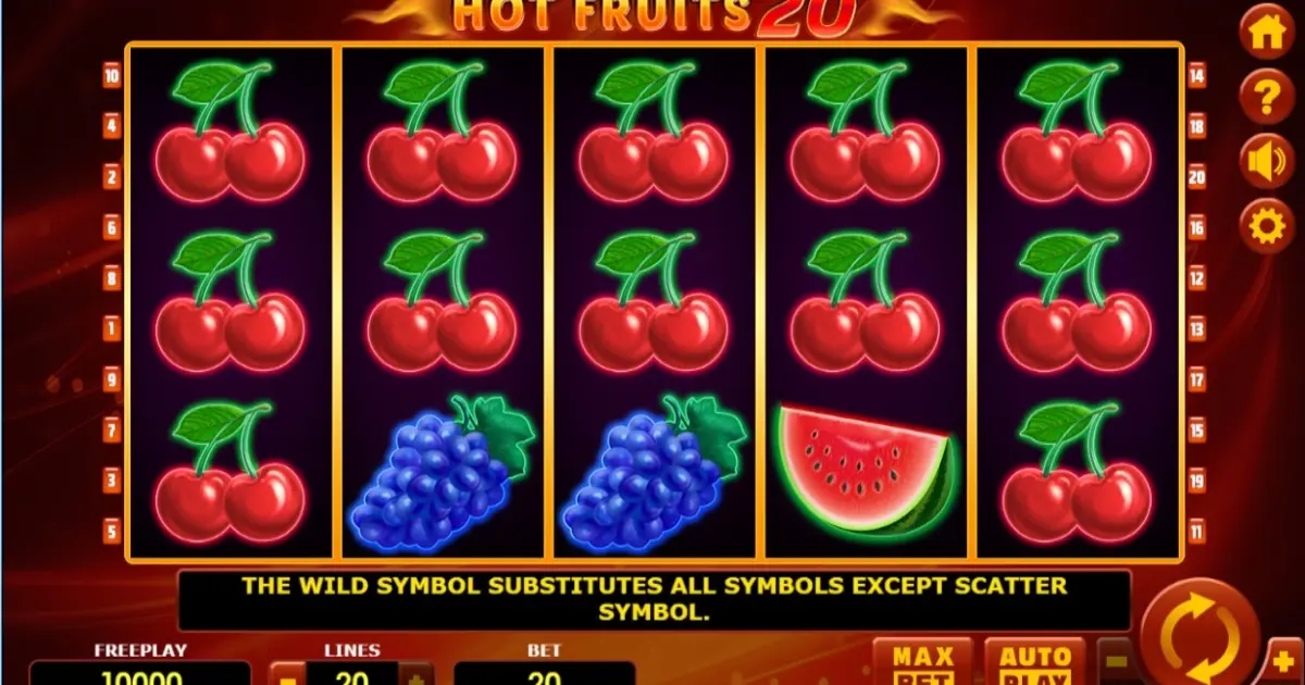 Hot Fruits 20 Slot — screenshot