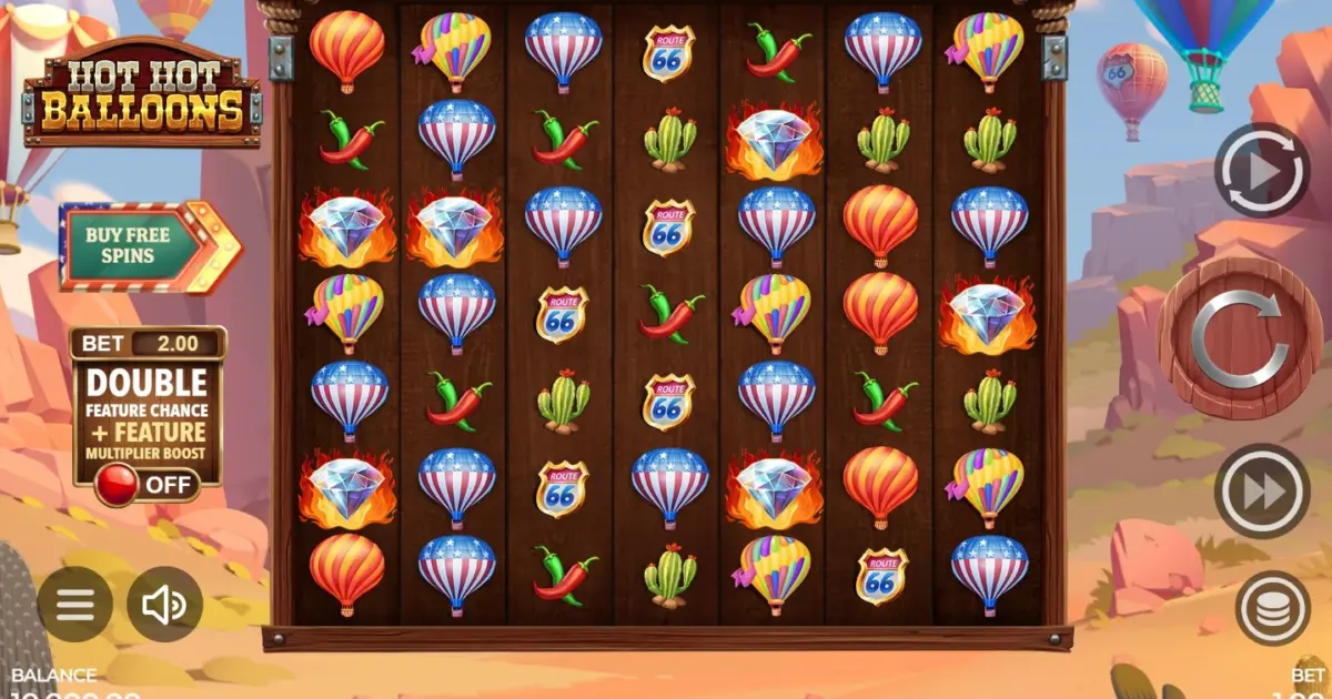 Hot Hot Balloons Slot — screenshot
