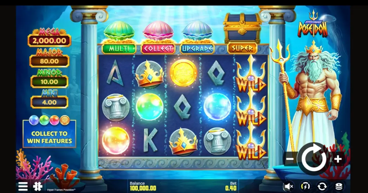 Hyper Frames Poseidon Slot — screenshot