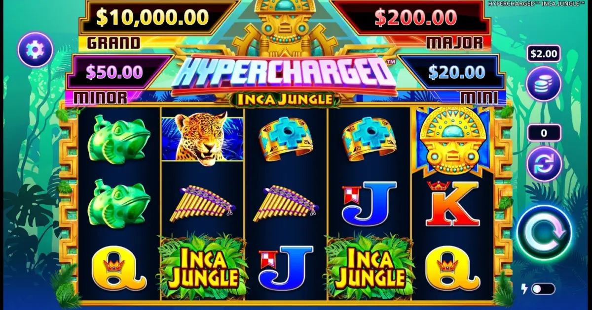 Hypercharged Inca Jungle Slot — screenshot