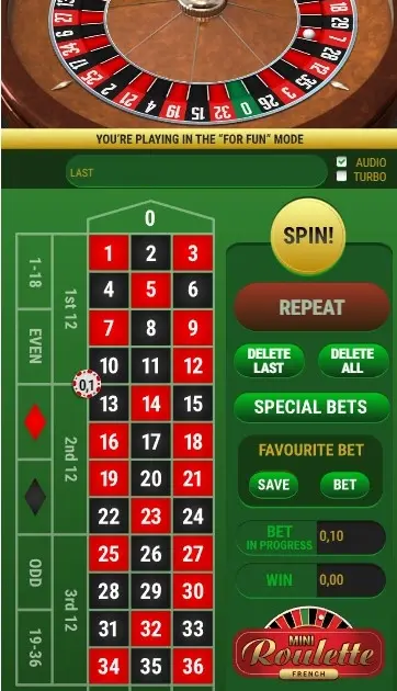 Instant French Roulette — screenshot