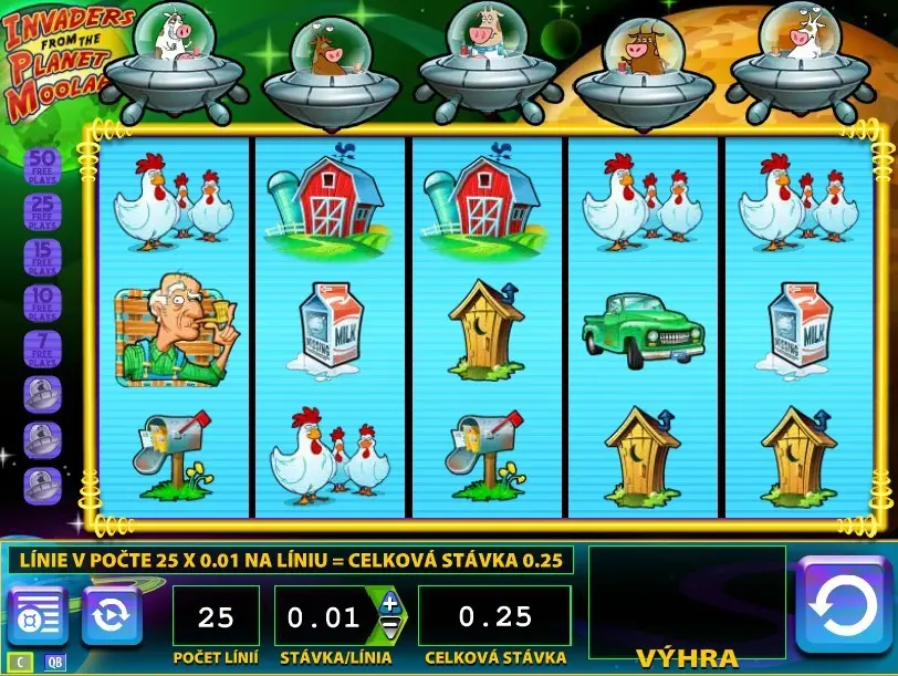 Invaders from the Planet Moolah Slot — screenshot