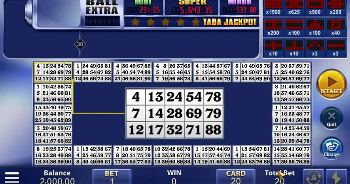 Jackpot Bingo — screenshot
