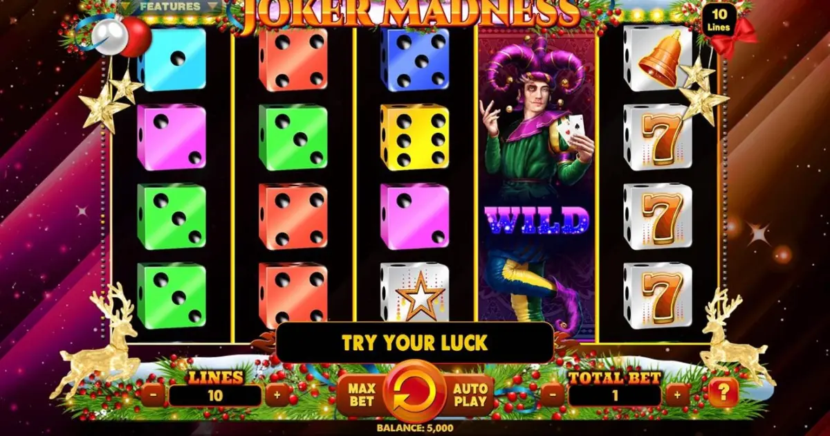Joker Madness Christmas Edition Slot — screenshot