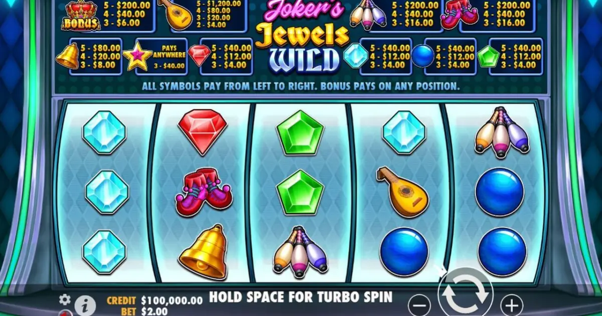Joker’s Jewels Wild Slot — screenshot