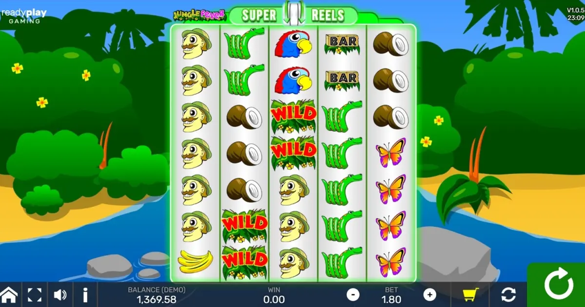 Jungle Fever Super Reels Slot — screenshot