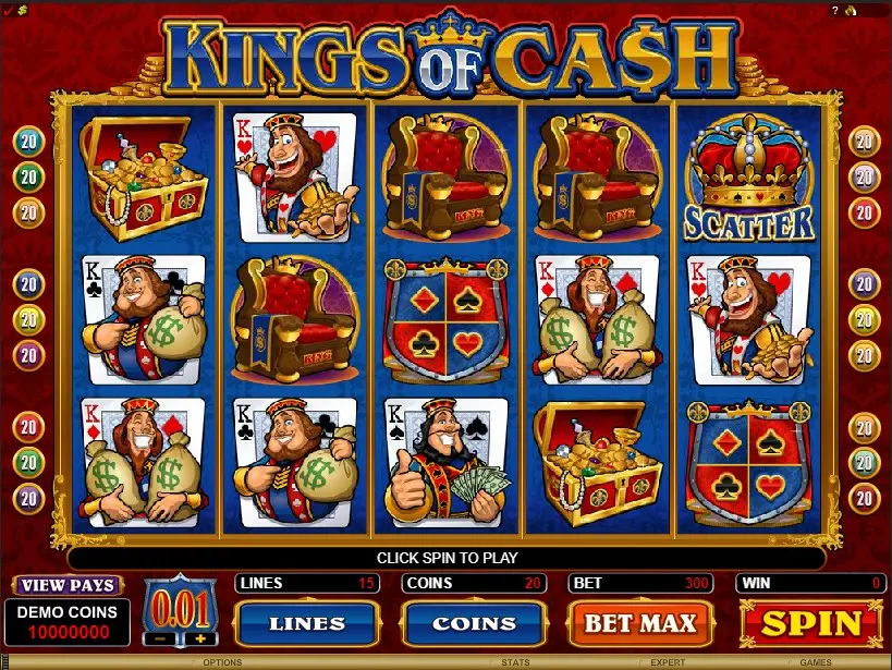 Kings of Cash Slot — screenshot