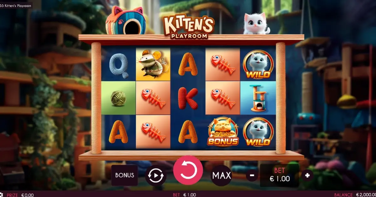 Kitten’s Playroom Slot — screenshot