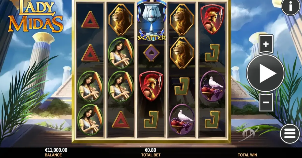 Lady Midas Slot — screenshot