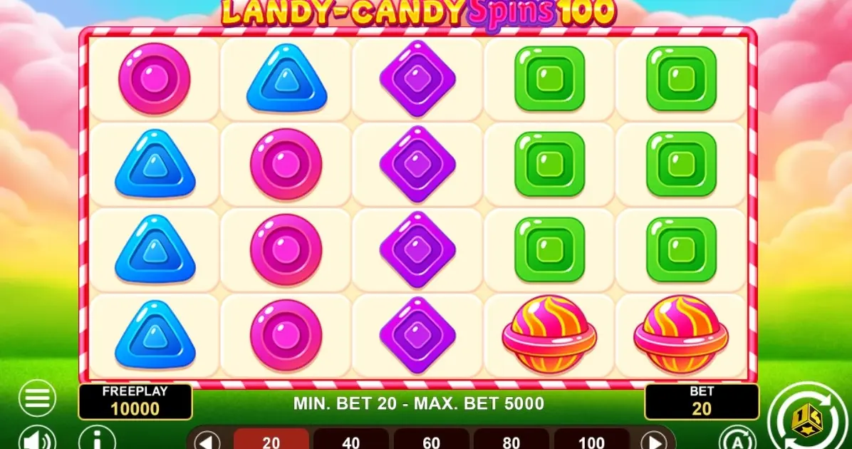 Landy-Candy Spins 100 Slot — screenshot