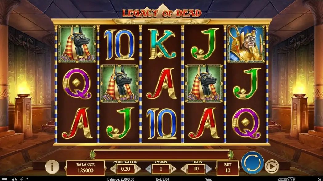 Legacy of Dead Slot — screenshot