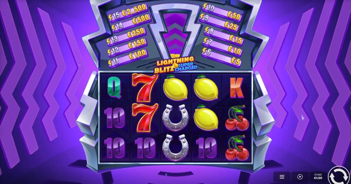 Lightning Blitz Supercharged Slot — screenshot