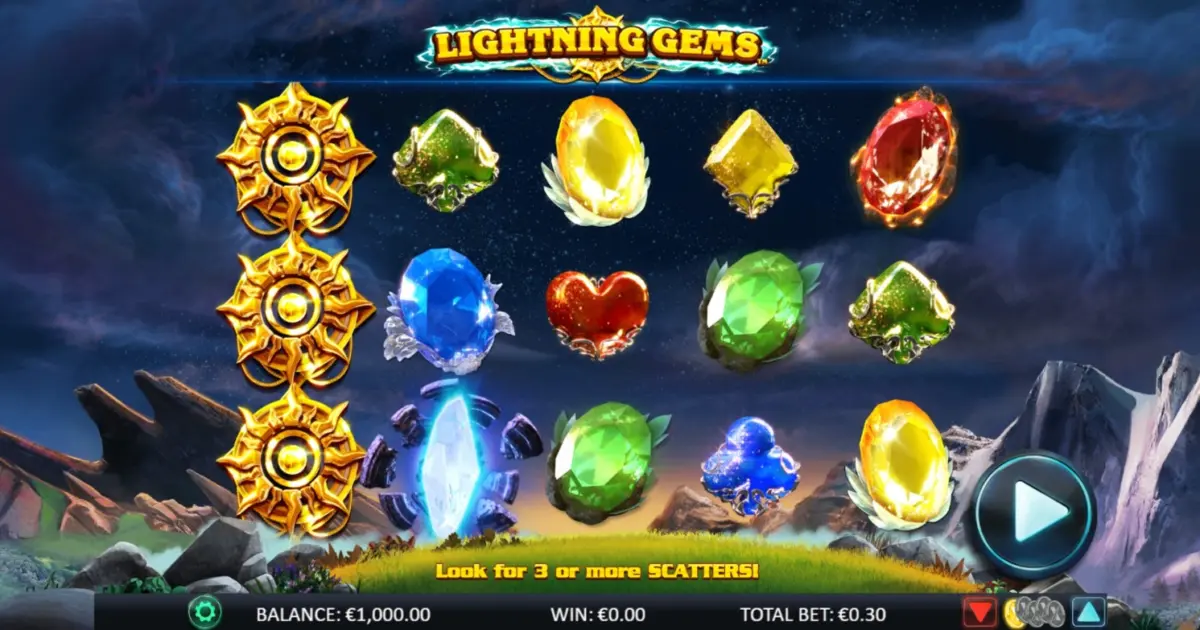 Lightning Gems 96 Slot — screenshot