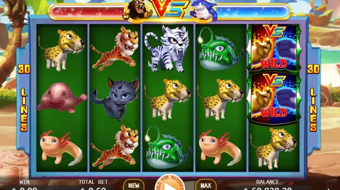 Lion vs Shark Slot — screenshot