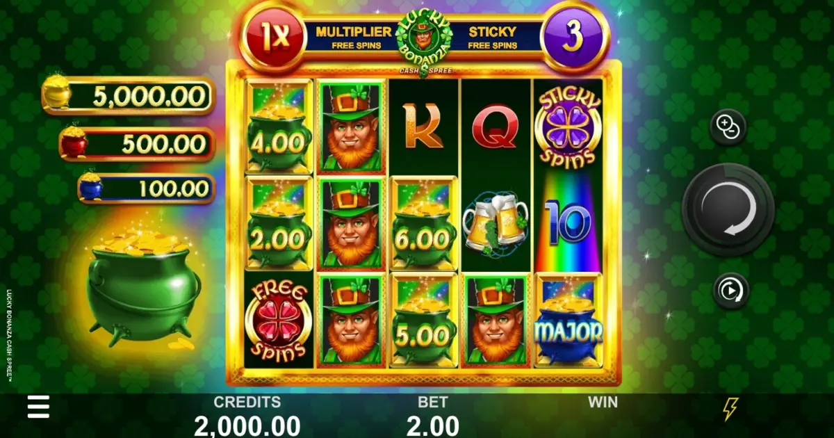 Lucky Bonanza Cash Spree Slot — screenshot