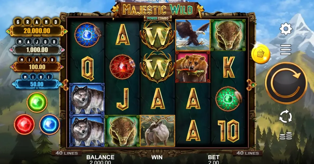 Majestic Wilds Slot — screenshot