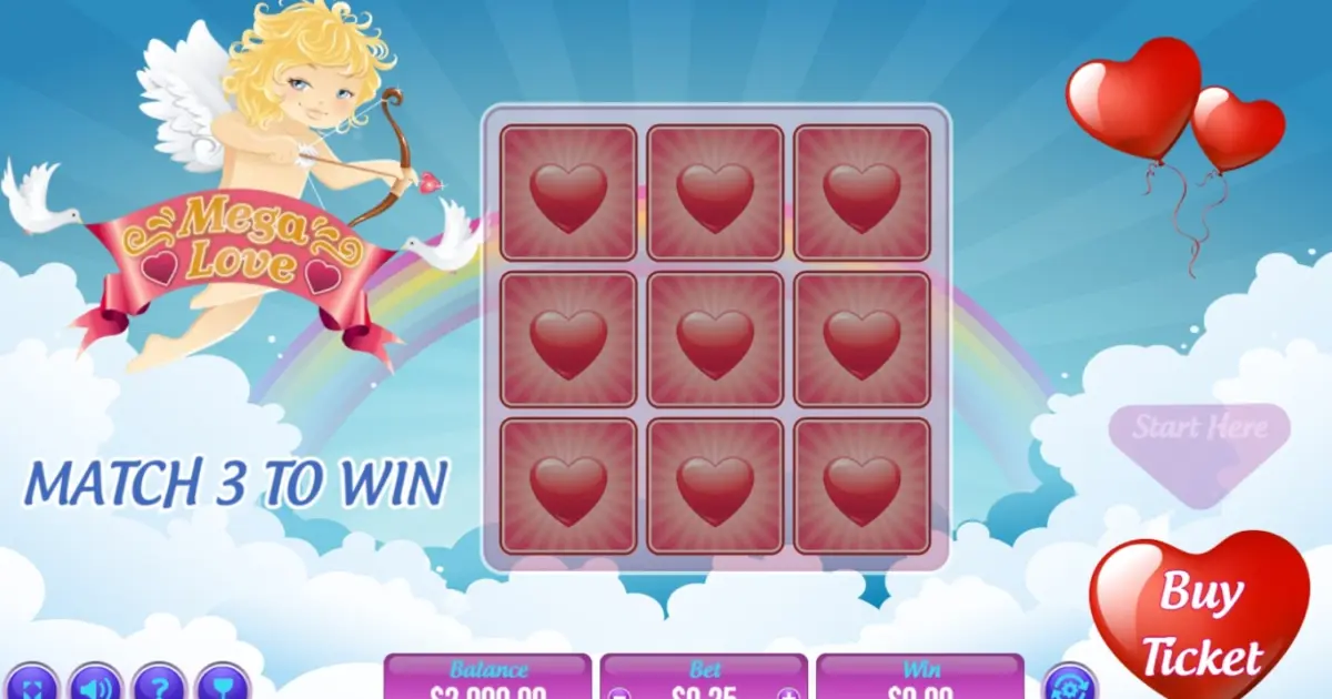 Mega Love Scratch Card — screenshot
